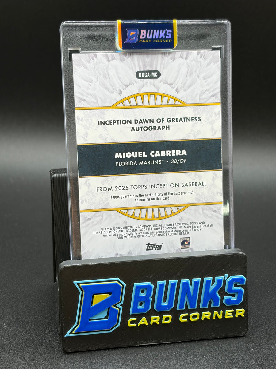 2025 Miguel Cabrera Dawn of Greatness Auto 15/15
