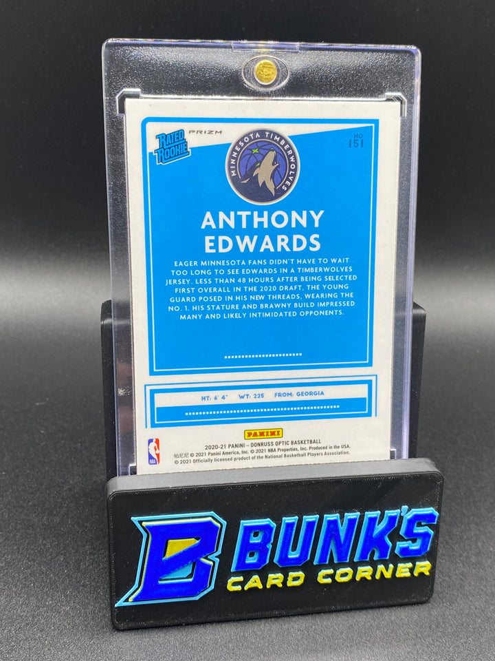 2020-21 Anthony Edwards RR Purple Prizm