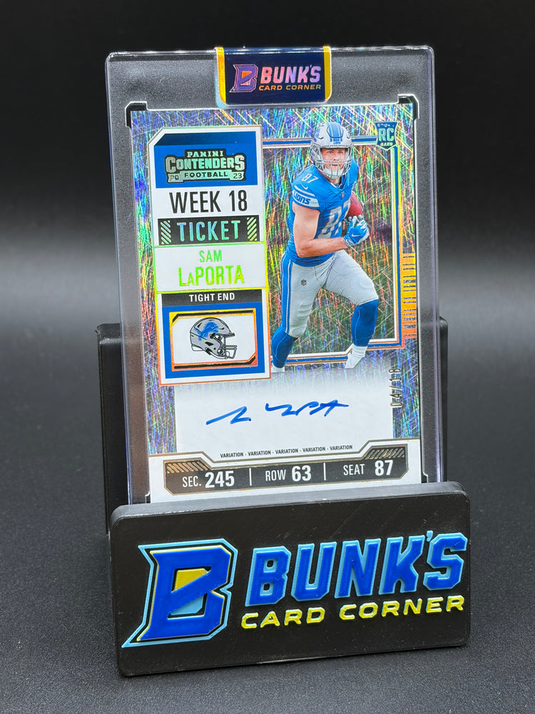 2023 Sam LaPorta Week 18 Ticket Auto RC 4/18