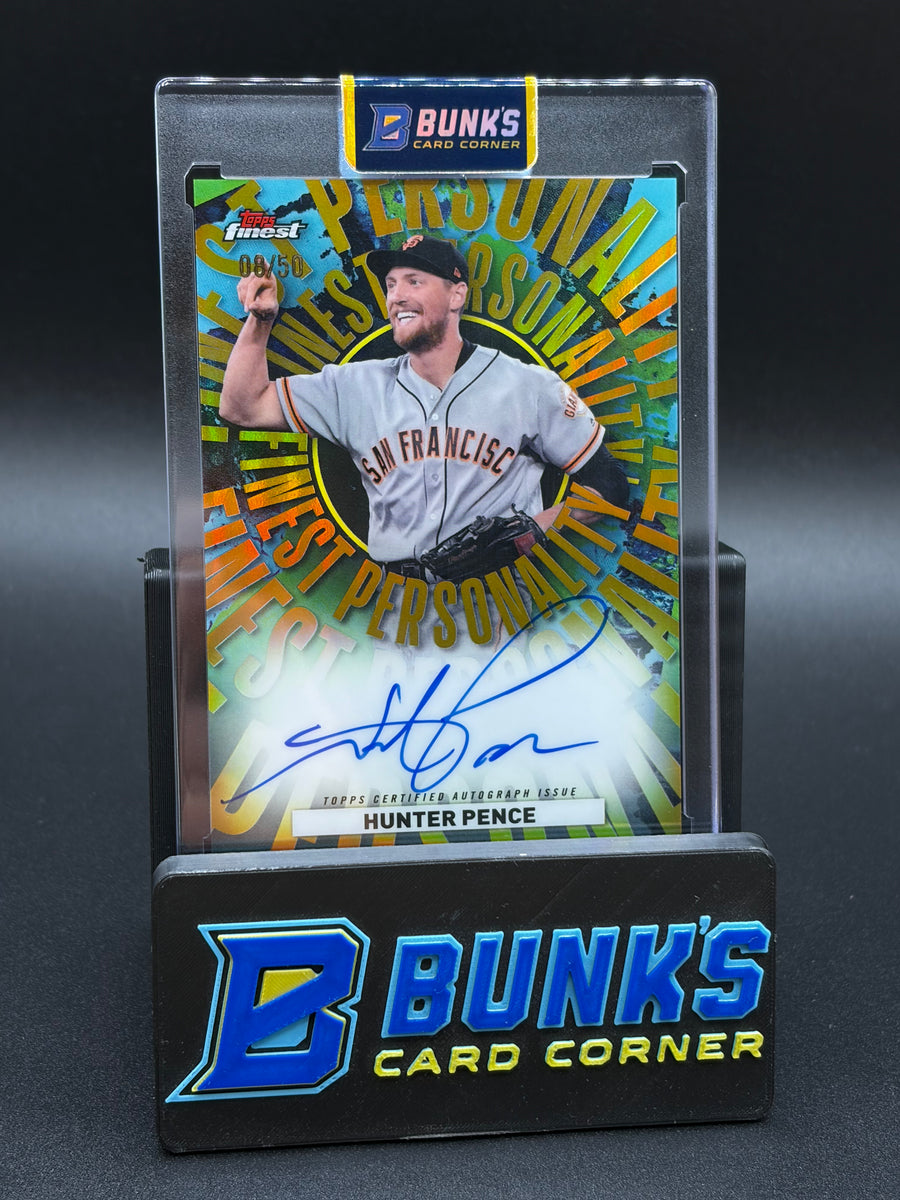 2026 Hunter Pence Topps Finest Personality Auto 8/50