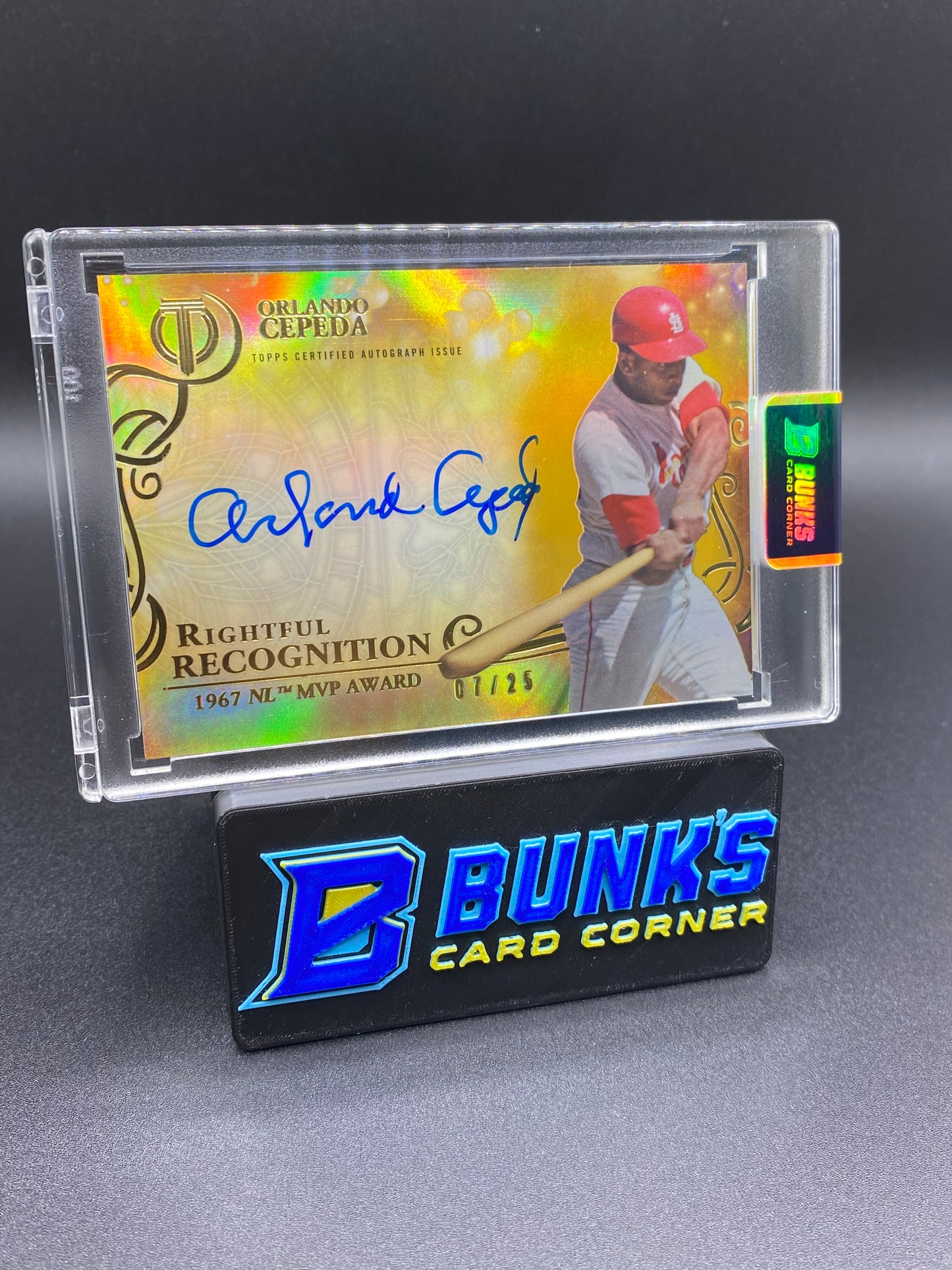 2015 Orlando Cepeda Auto. HOF 7/25