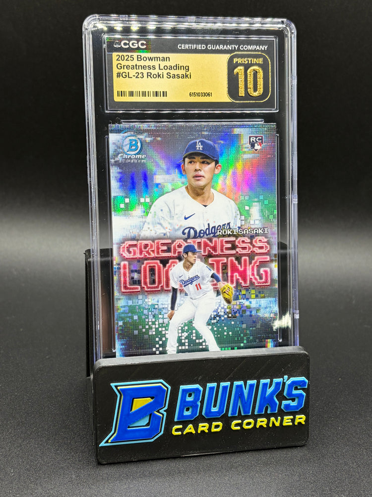 2025 Roki Sasaki Greatness Loading CGC Pristine 10 RC