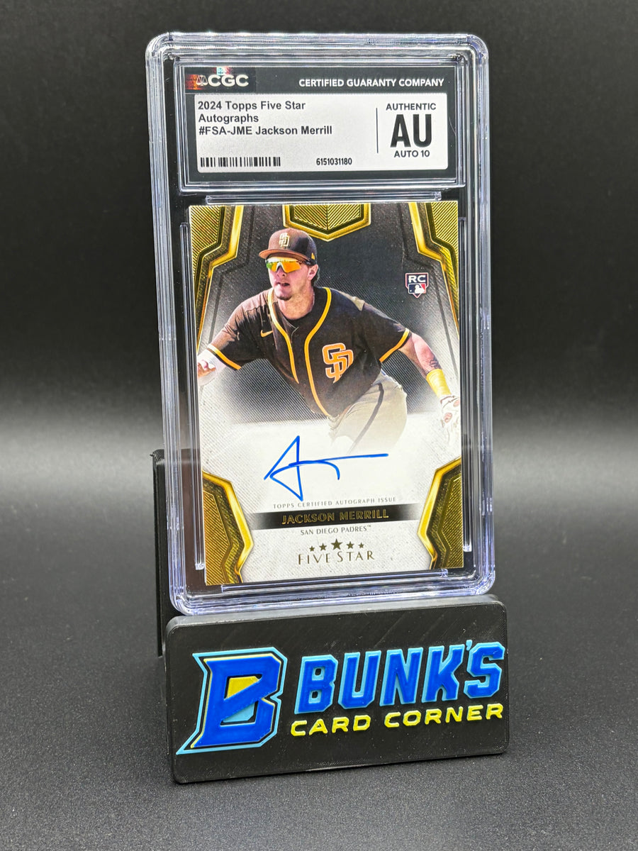 2024 Jackson Merrill Auto Topps Five Star CGC AU Auto 10 RC