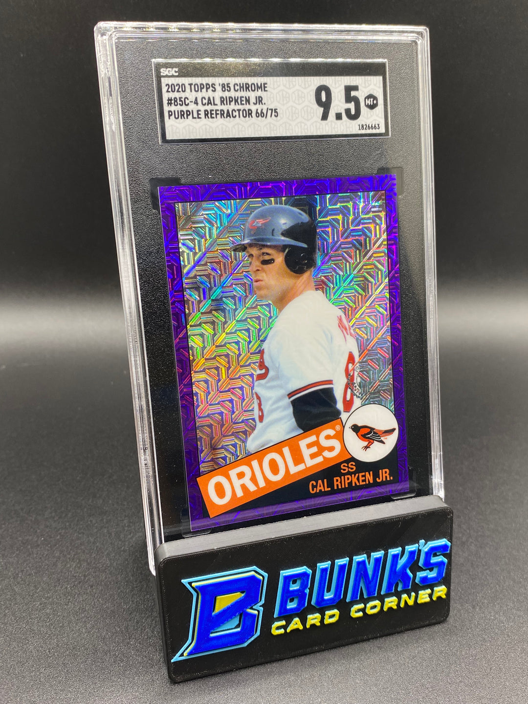 2020 Cal Ripken Jr. Purple Ref. 66/75 SGC 9.5