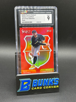 2025 Paul Skenes Red Select Certified CGC 9 72/99