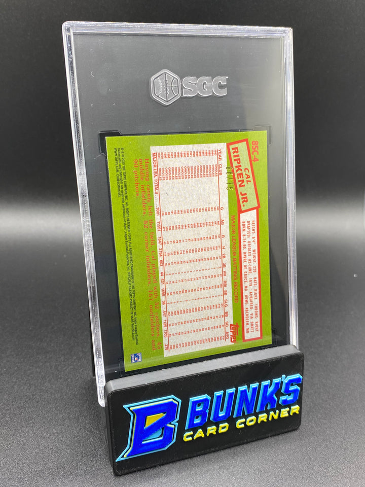 2020 Cal Ripken Jr. Purple Ref. 66/75 SGC 9.5