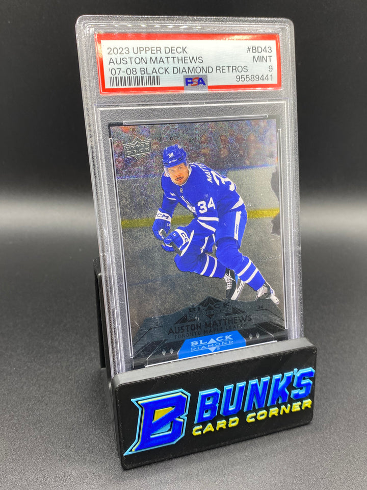 2023 Auston Matthews Black Diamond Retros PSA 9