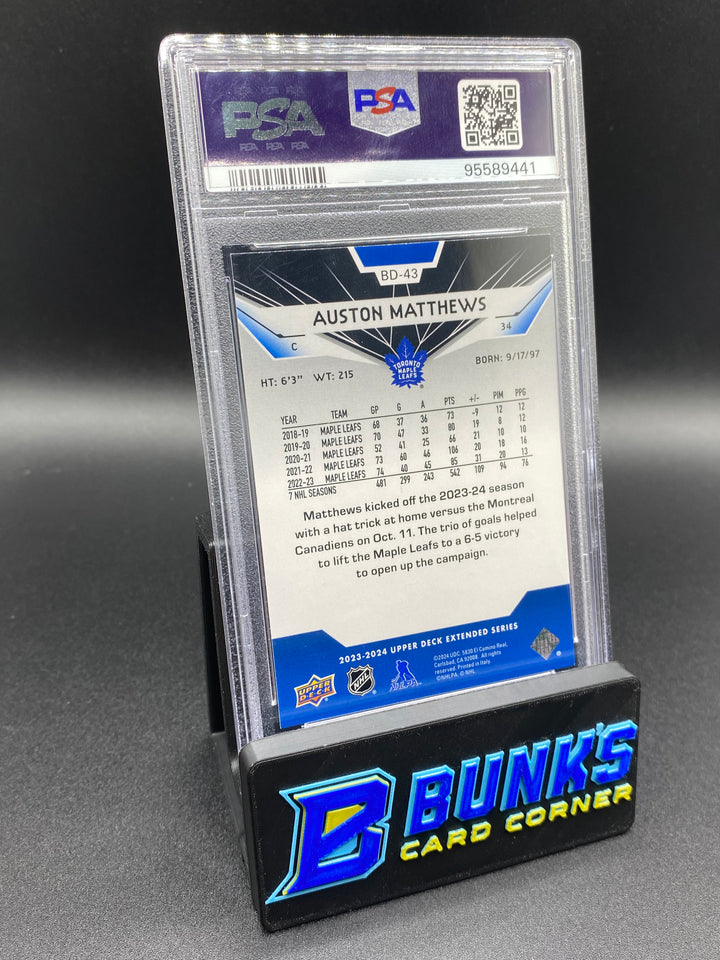 2023 Auston Matthews Black Diamond Retros PSA 9