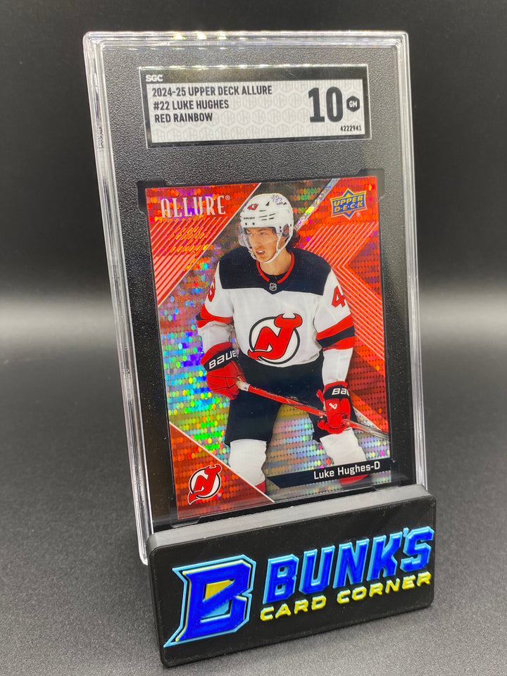 2024-25 Luke Hughes Red Rainbow SGC 10