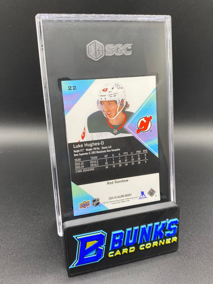 2024-25 Luke Hughes Red Rainbow SGC 10