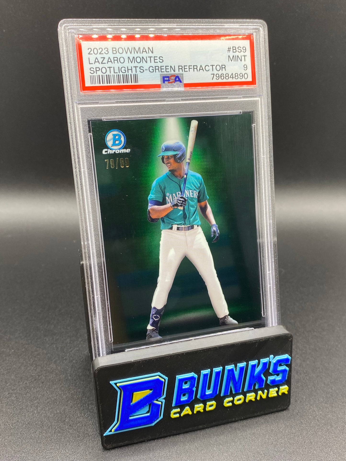 2023 Lazaro Montes Spotlights-Green Ref. PSA 9