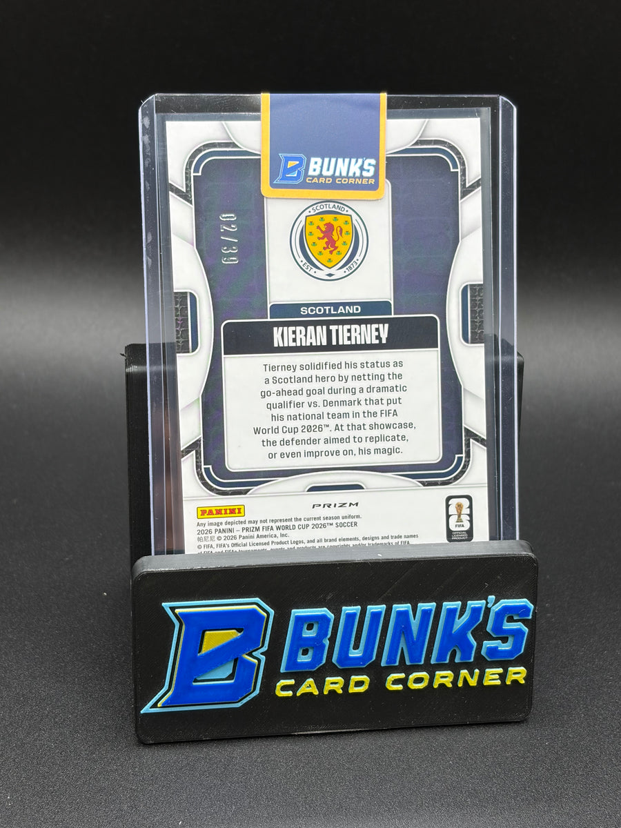 2026 Kieran Tierney Prizm Raywave 2/39
