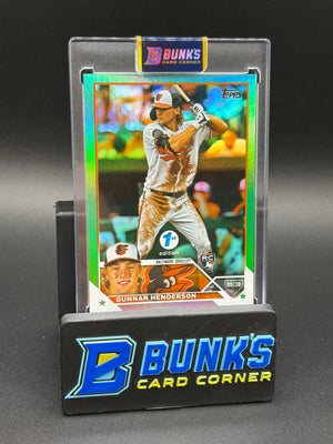 2023 Gunnar Henderson Topps Green Foil 1st Edition RC 116/150