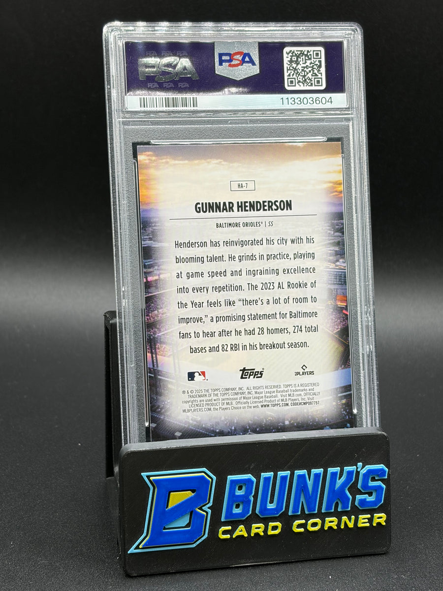 2025 Gunnar Henderson Home Field Advantage PSA 9