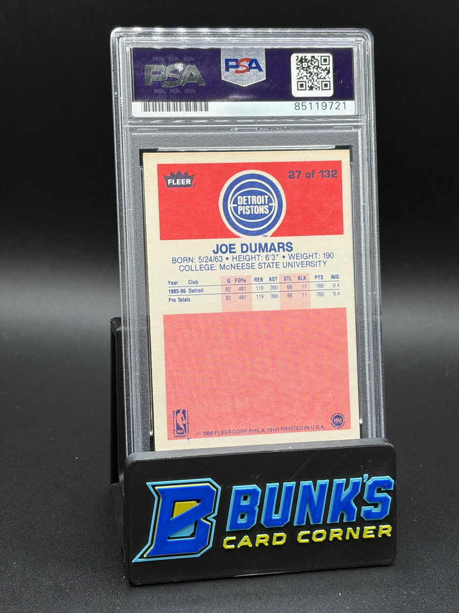 1986 Joe Dumars Fleer Set Auto PSA 10