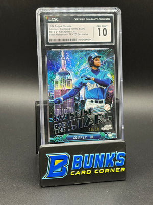 2024 Ken Griffey Jr Black Refractor Cosmic CGC 10 10/10