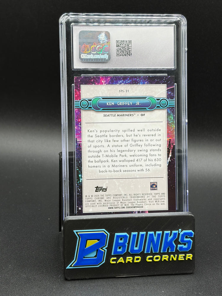 2024 Ken Griffey Jr Black Refractor Cosmic CGC 10 10/10