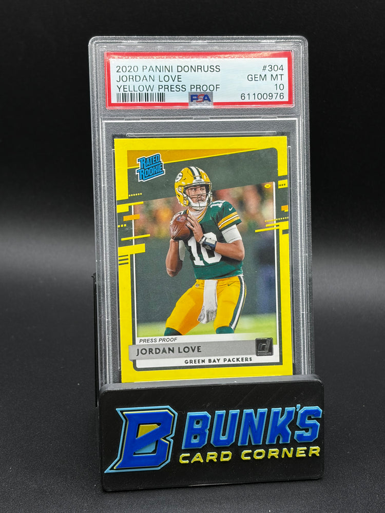 2020 Jordan Love Yellow Press Proof PSA 10 RC
