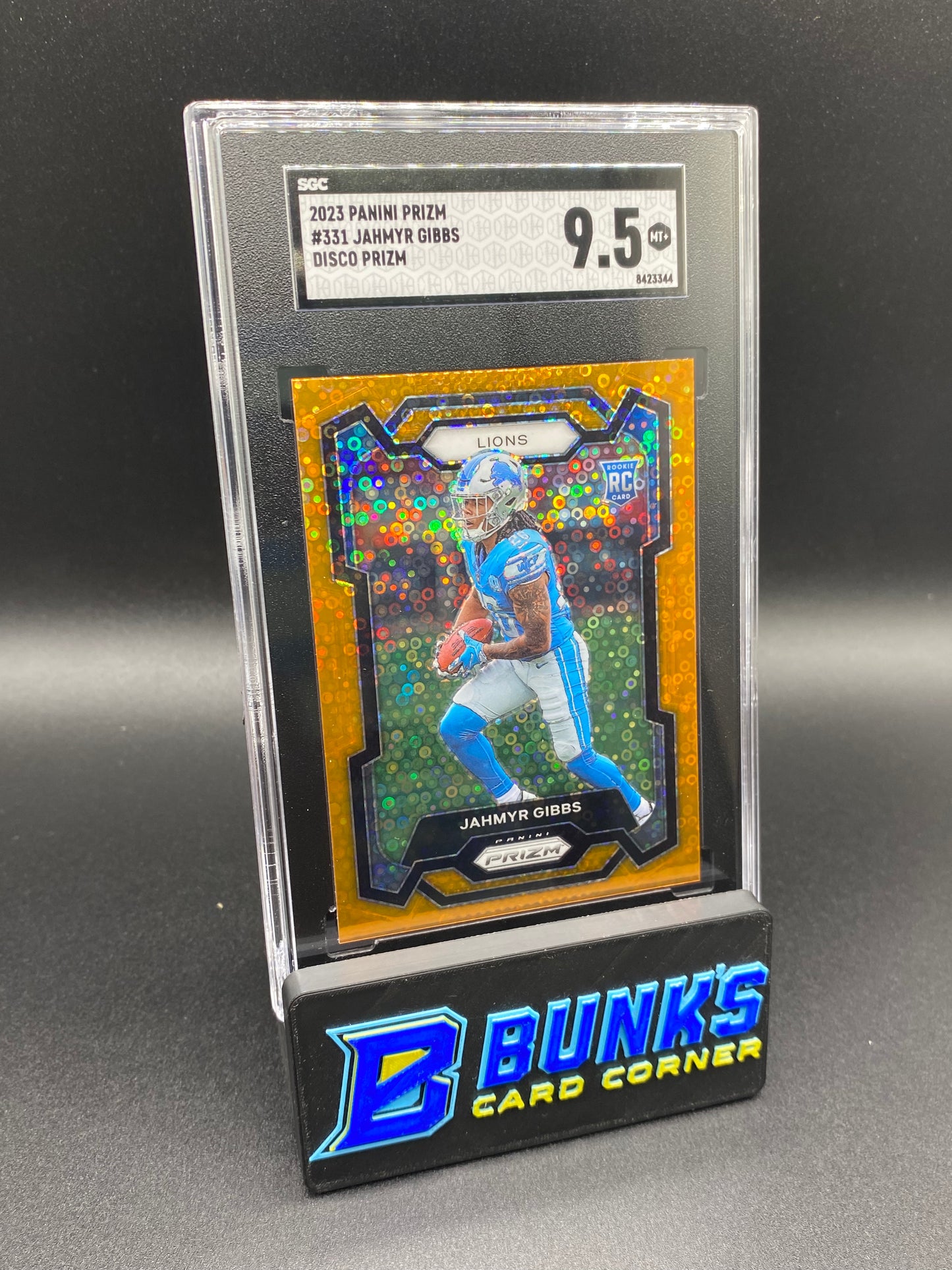 2023 Jahmyr Gibbs Disco Prizm SGC 9.5