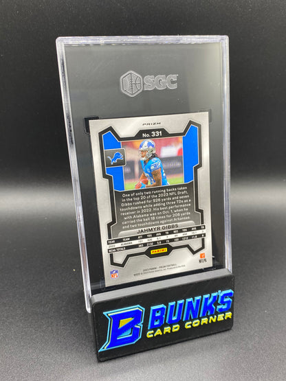 2023 Jahmyr Gibbs Disco Prizm SGC 9.5