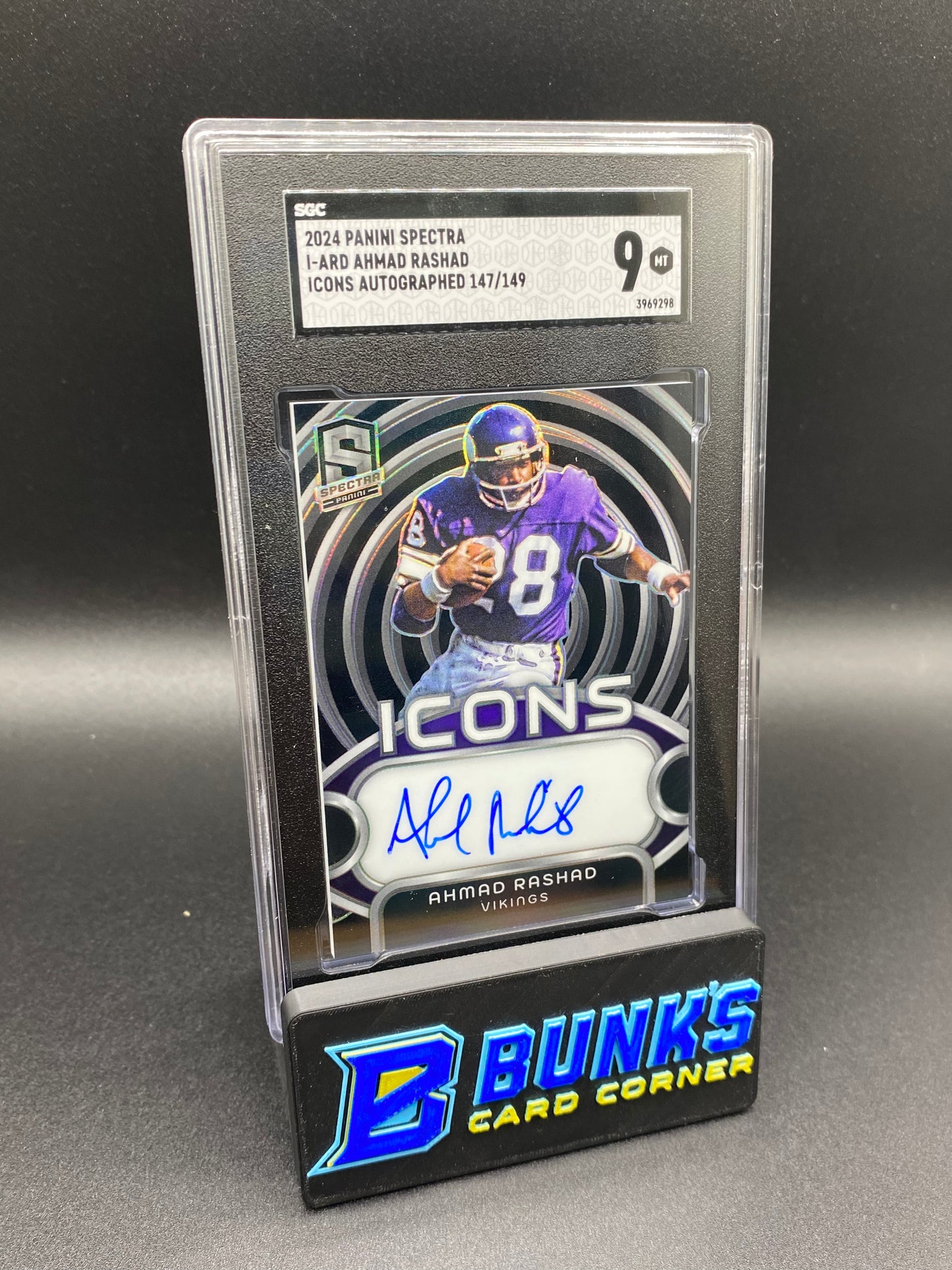 2024 Ahmad Rashad Icons Auto. 147/149 SGC 9