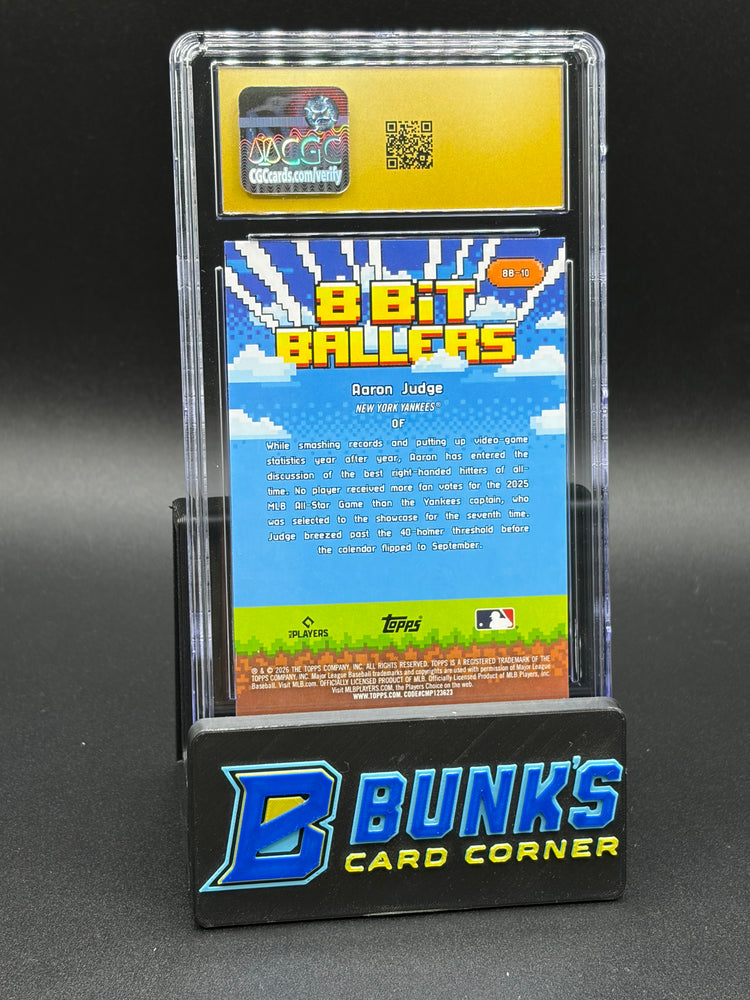 2026 Aaron Judge Celebration Mega Box 8 Bit Ballers CGC Pristine 10