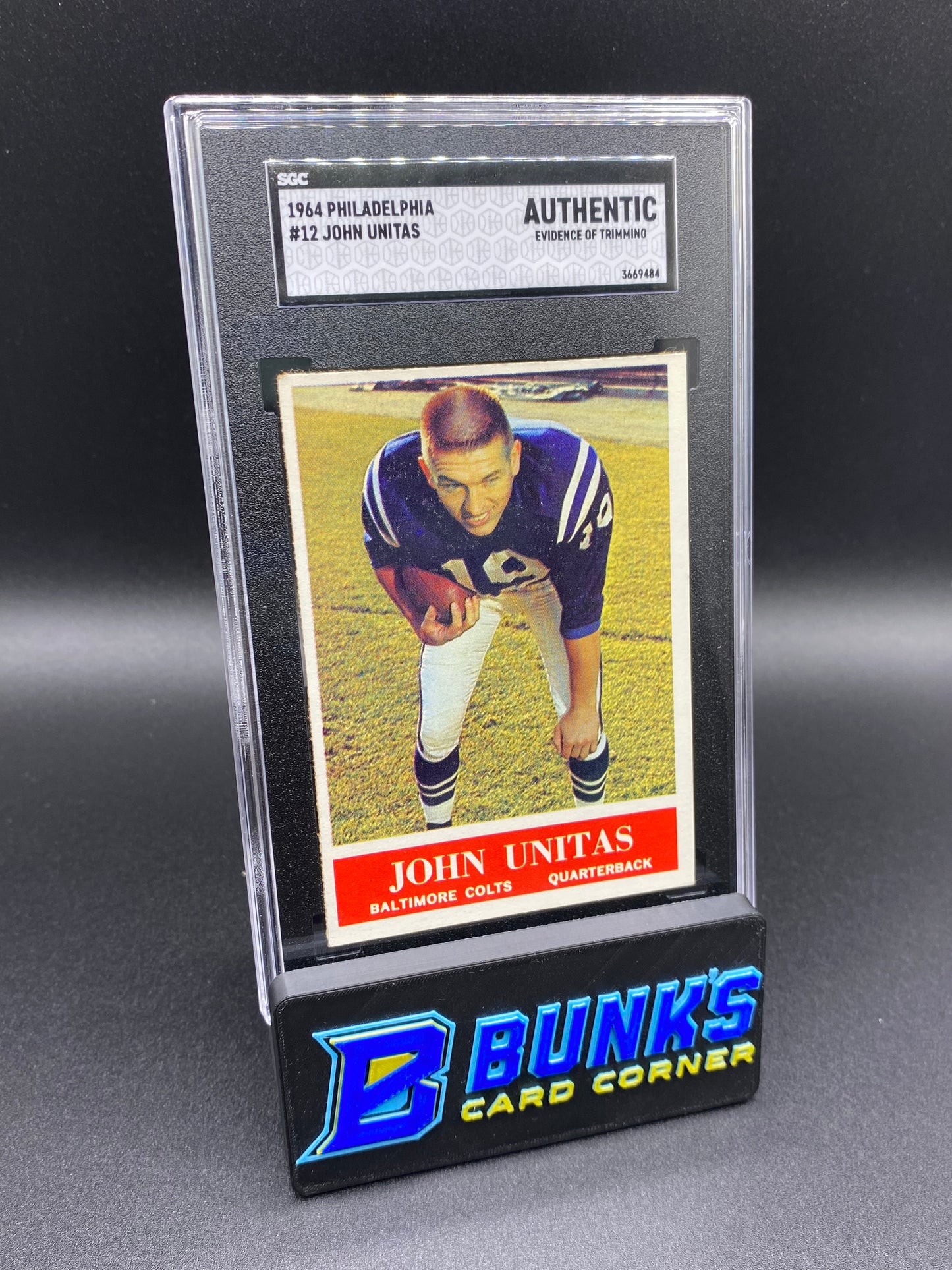 1964 John Unitas SGC Authentic