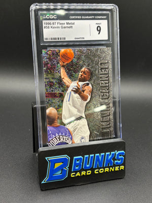 1996-97 Kevin Garnett Fleer Metal CGC 9