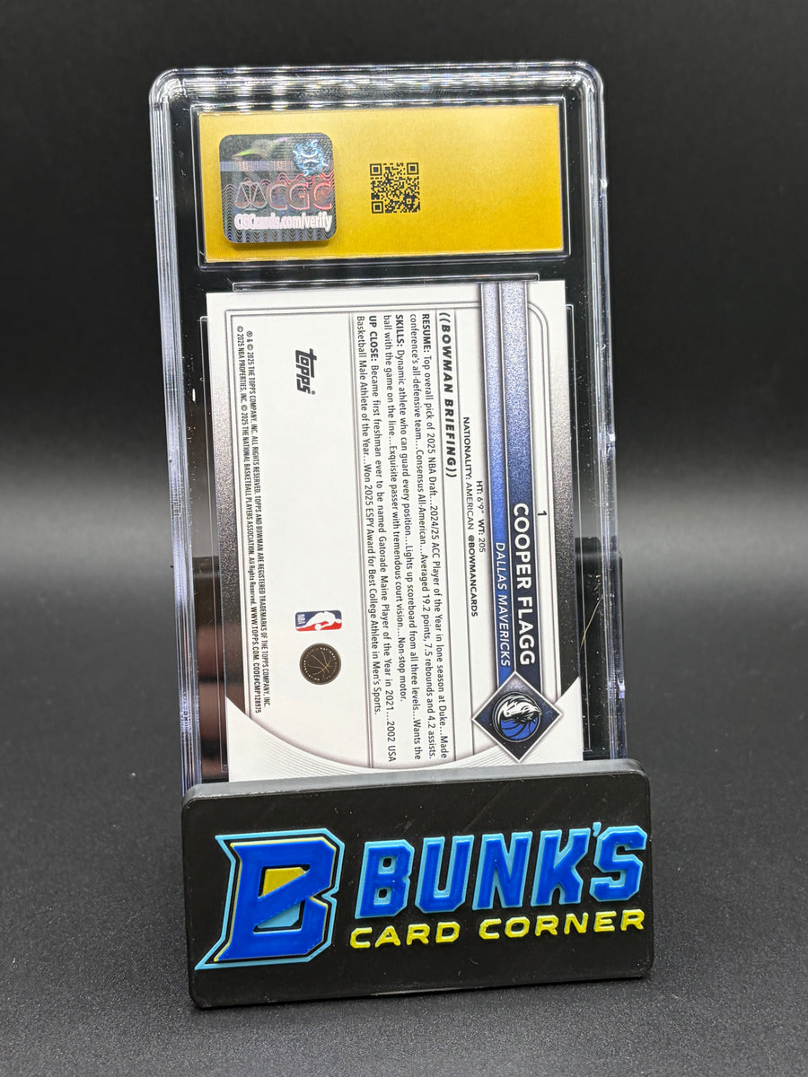 2025 Cooper Flagg Bowman CGC Pristine 10 RC
