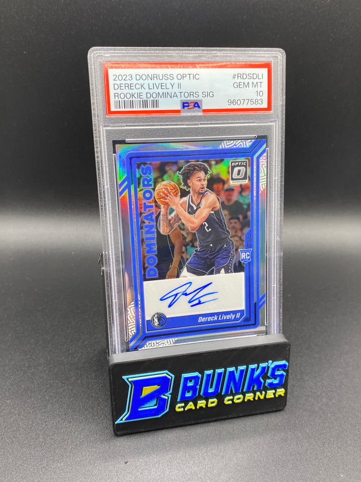 2023 Dereck Lively II Rookie Dominators Sig. PSA 10
