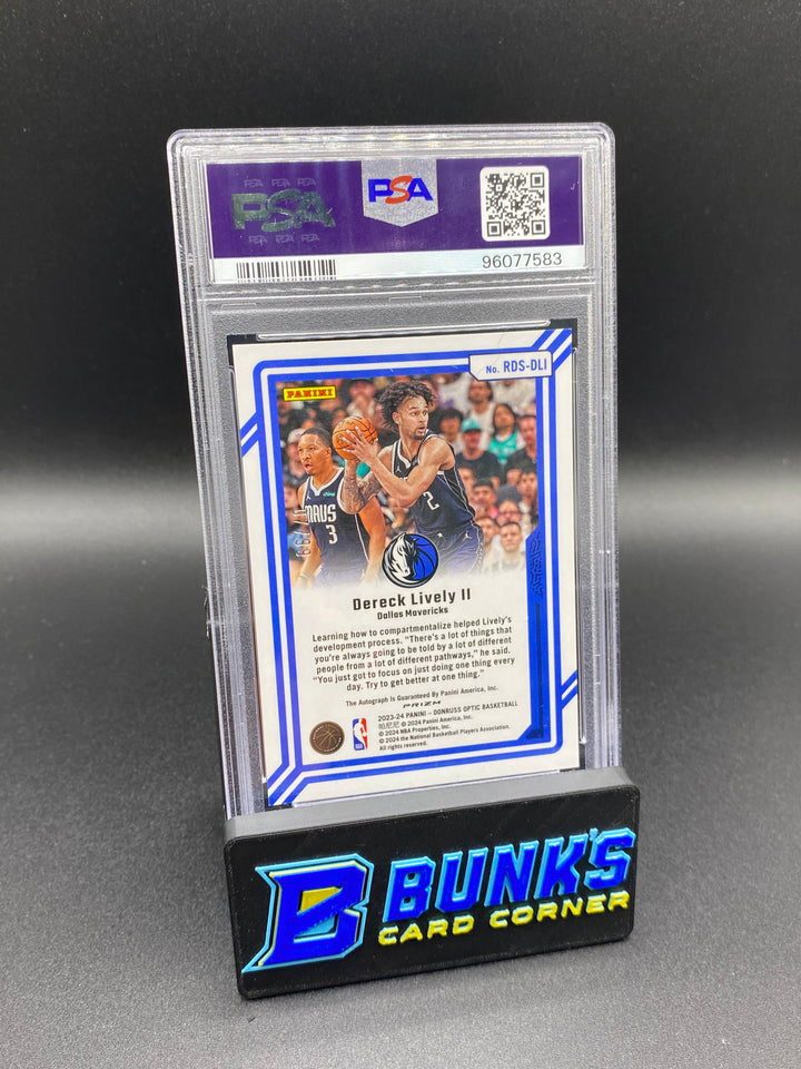 2023 Dereck Lively II Rookie Dominators Sig. PSA 10
