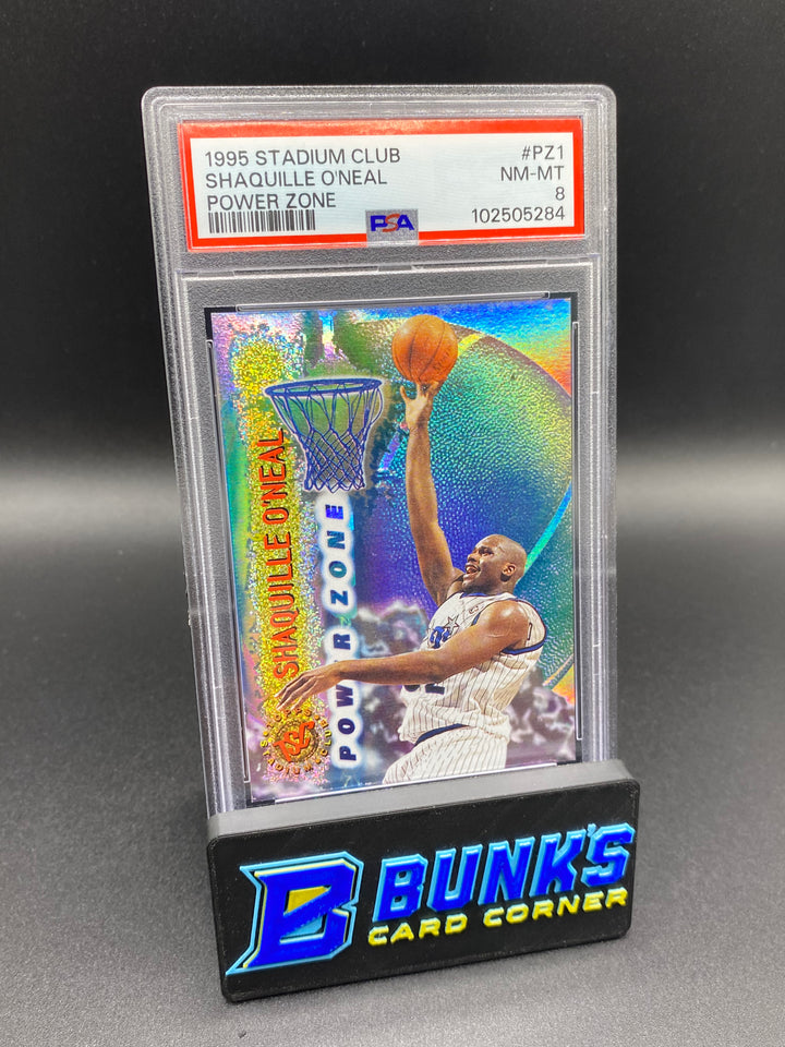 1995 Shaguille O'Neal Power Zone PSA 8