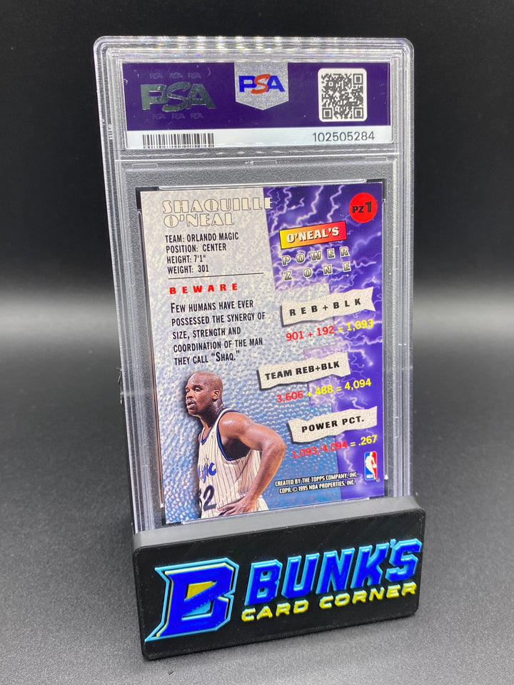 1995 Shaguille O'Neal Power Zone PSA 8