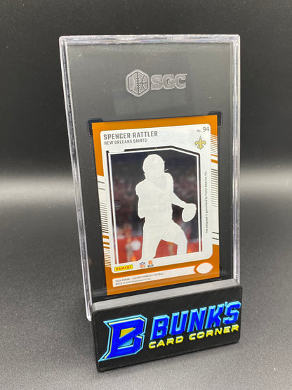 2024 Spencer Rattler Auto. Orange 6/249 SGC 10/9.5