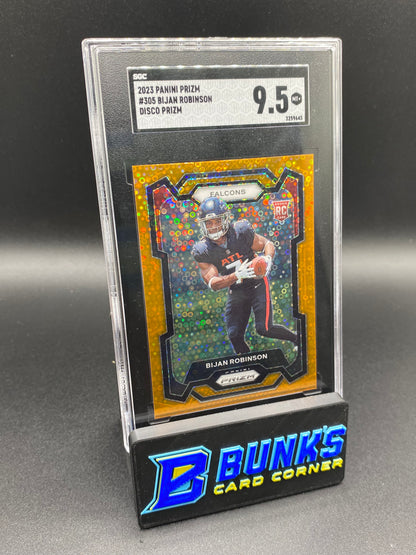 2023 Bijan Robinson Disco Prizm SGC 9.5