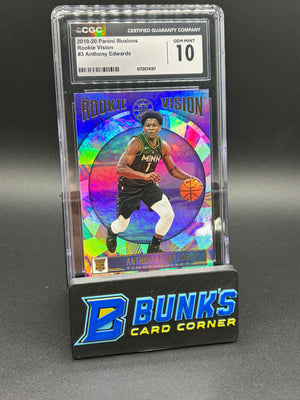 2019-20 Anthony Edwards Rookie Vision CGC 10 RC