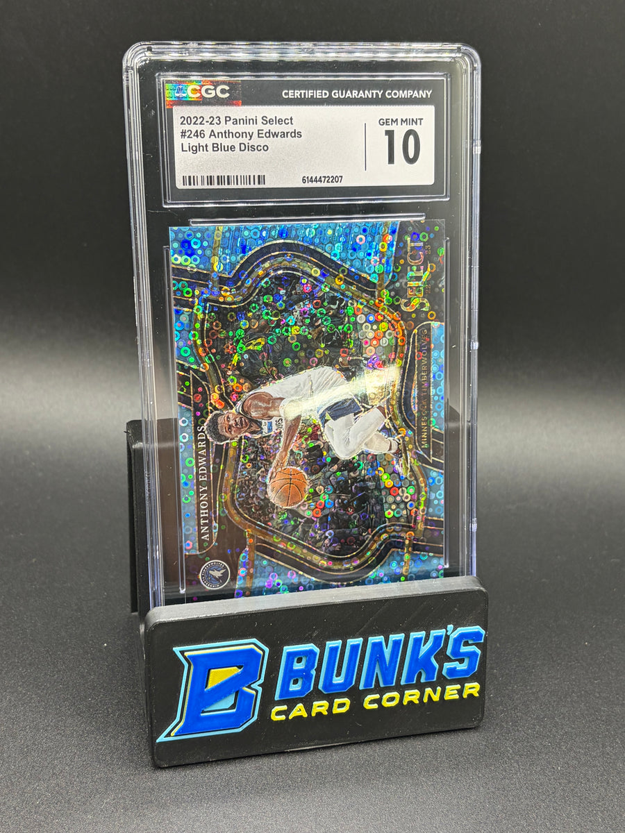 2022-23 Anthony Edwards Light Blue Disco Select CGC 10