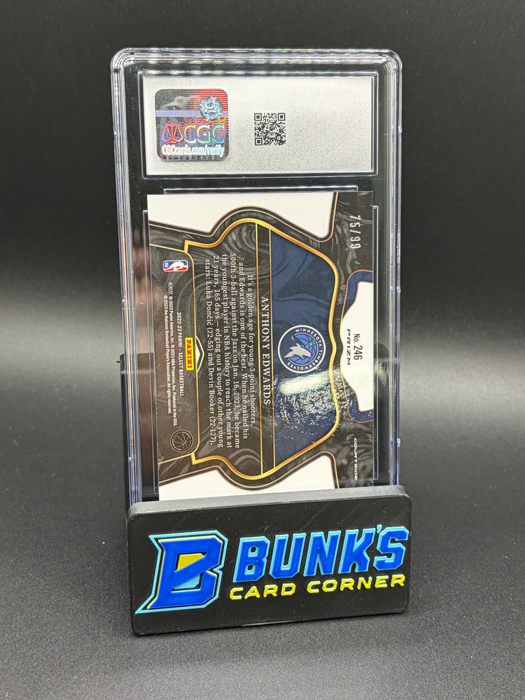 2022-23 Anthony Edwards Light Blue Disco Select CGC 10
