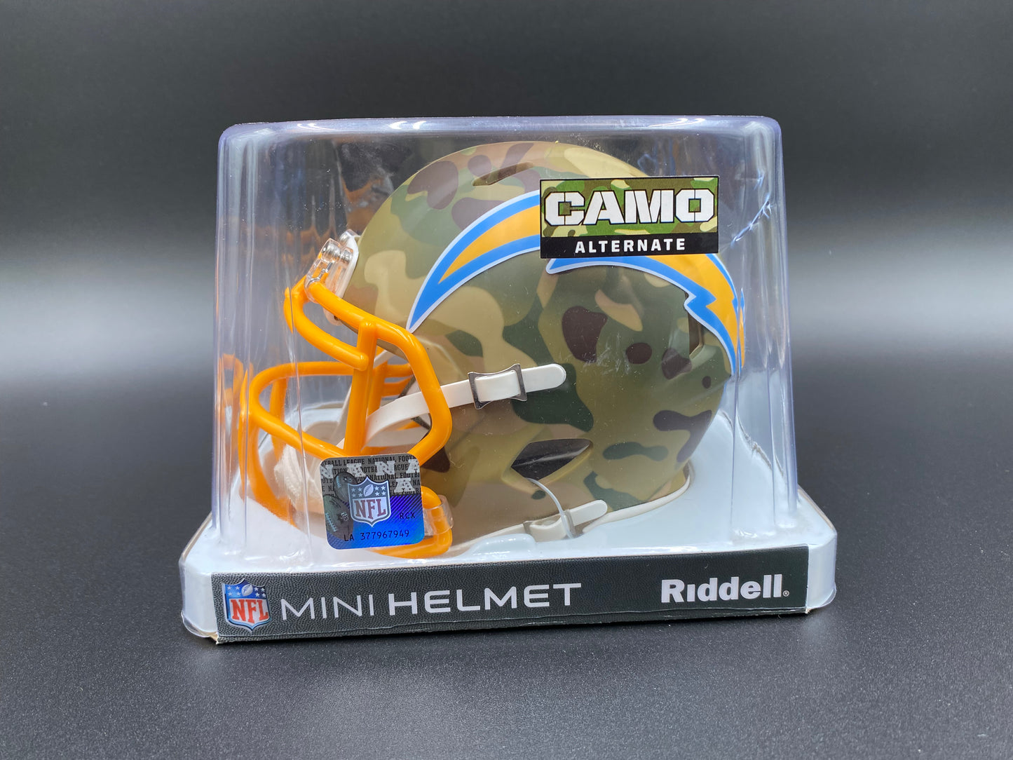Mini Helmet Chargers Signed Shawn Merriman Beckett CoA Camo (Opened)