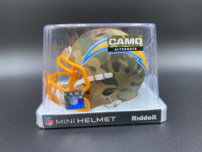 Mini Helmet Chargers Signed Shawn Merriman Beckett CoA Camo (Opened)