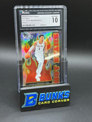 2024-25 Victor Wembanyama Silver Hot Stars CGC 10