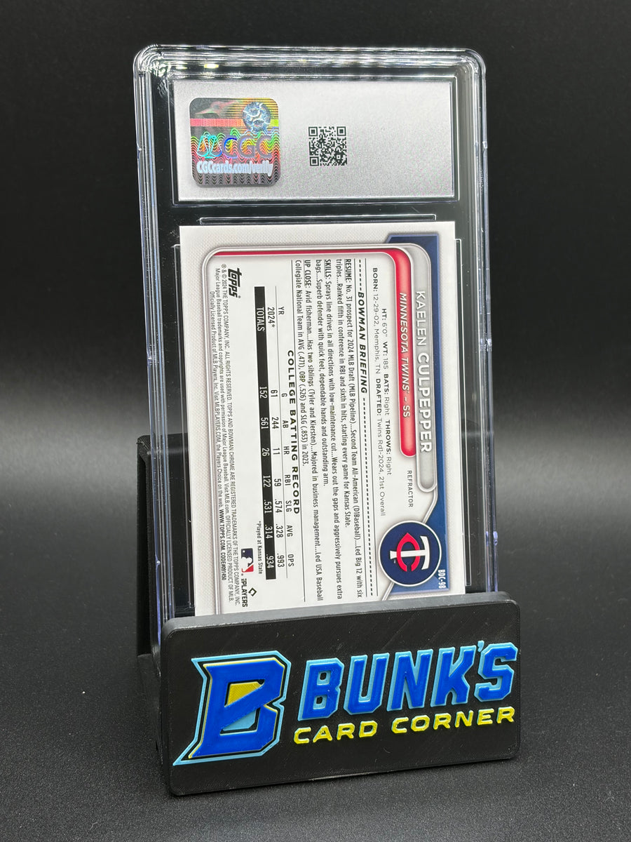 2024 Kaelen Culpepper Refractor Chrome CGC 10