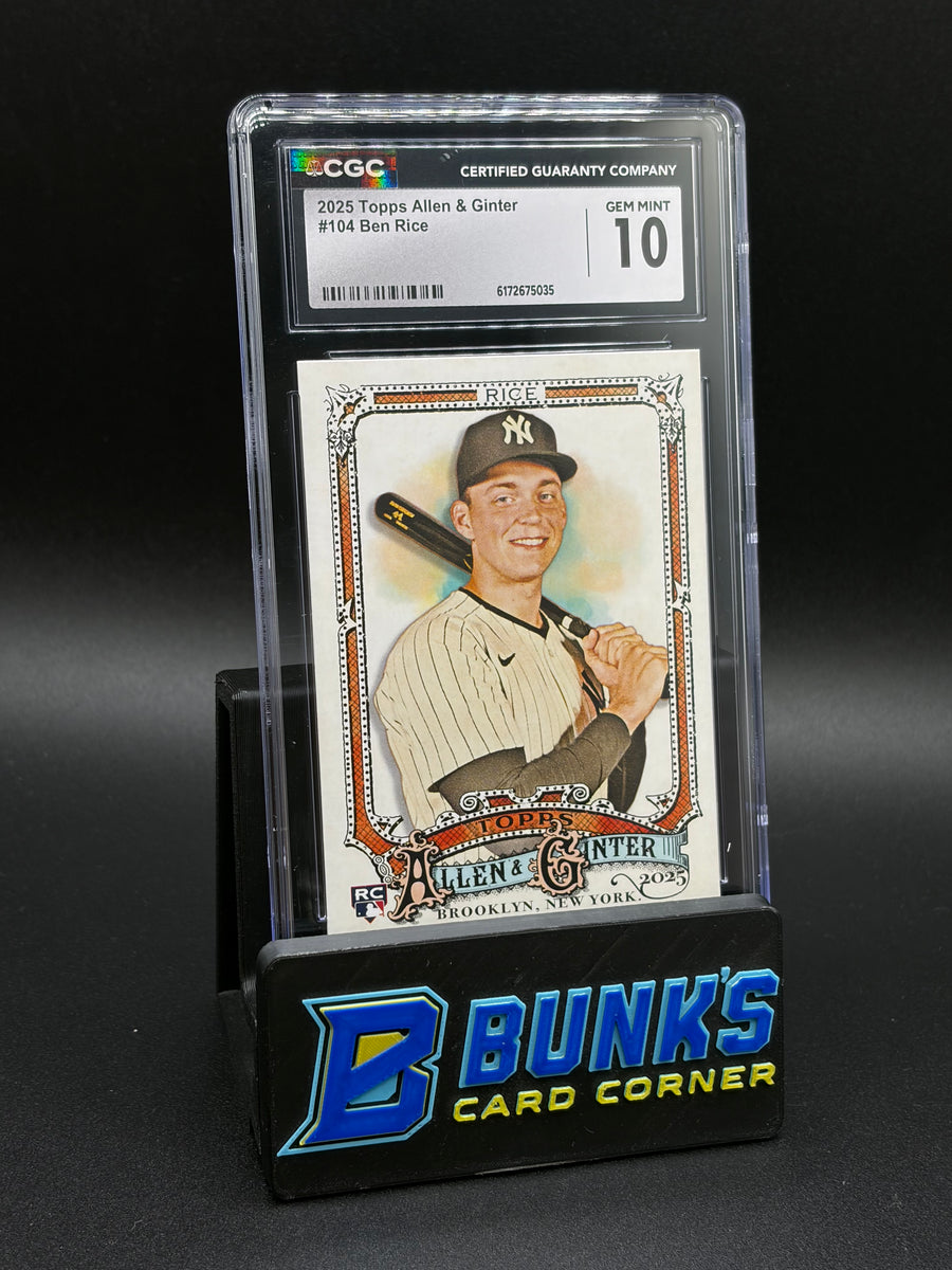 2025 Ben Rice Topps Allen & Ginter CGC 10 RC