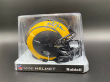 Mini Helmet Rams Signed Marshall Faulk Beckett Coa (Opened)