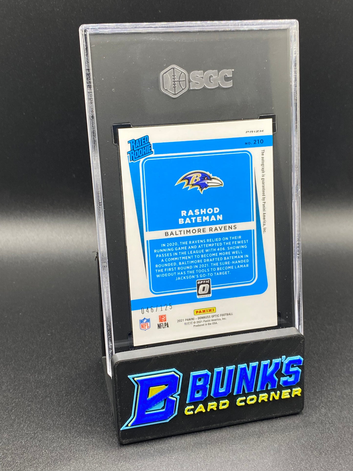 2021 Rashod Mateman Auto. Holo Prizm 46/125 SGC 10/9