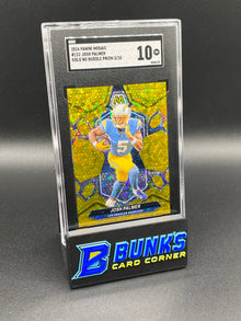 2024 Josh Palmer Gold No Huddle Prizm 3/10 SGC 10