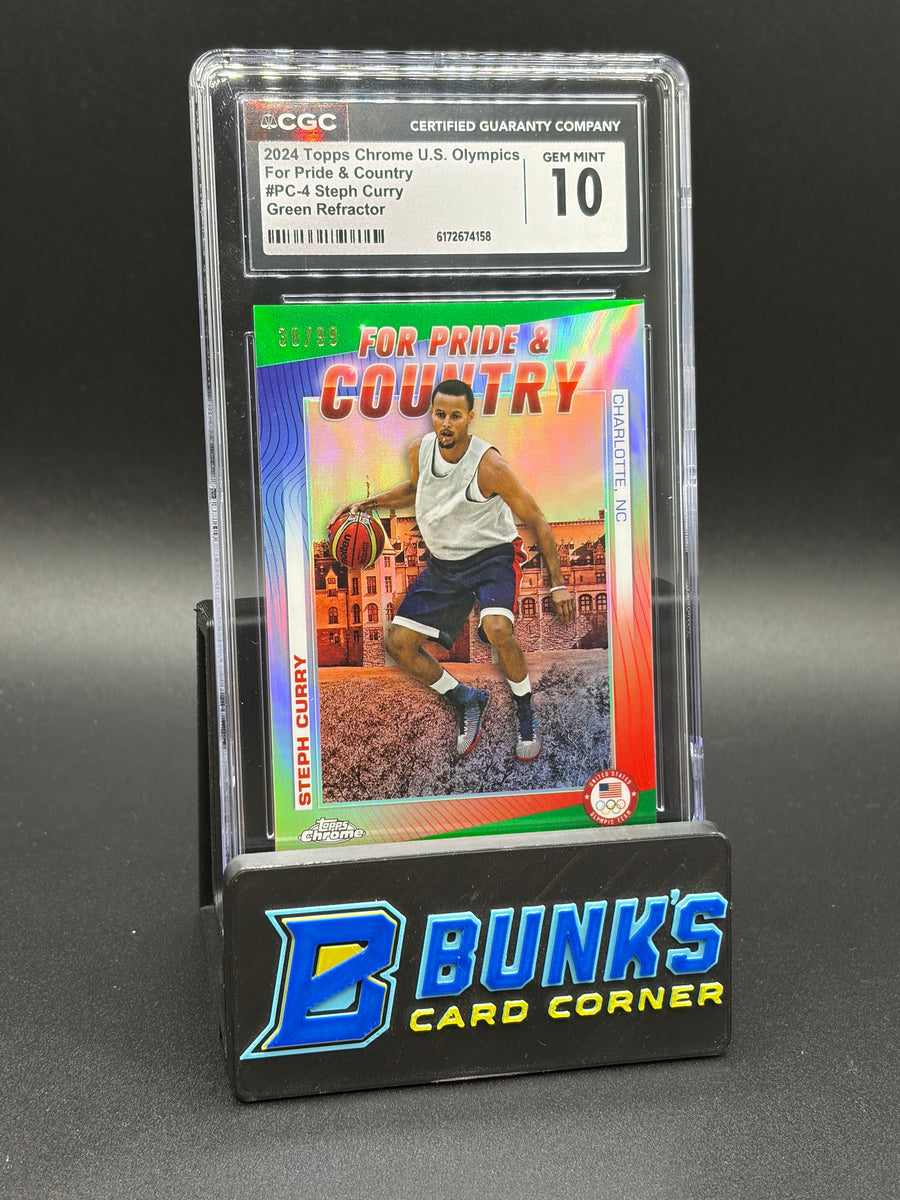 2024 Steph Curry Green Refractor Pride & Country CGC 10 38/99