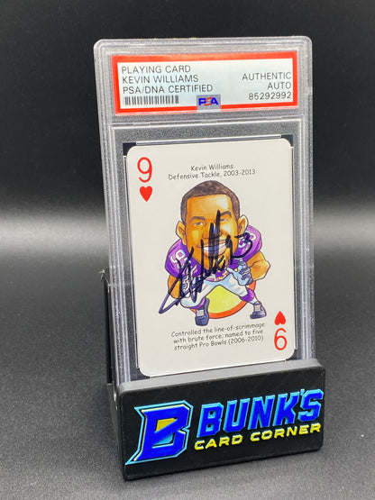 Kevin Williams PSA Authentic Auto.