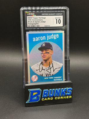 2025 Aaron Judge Holographic Heritage CGC 10 SP