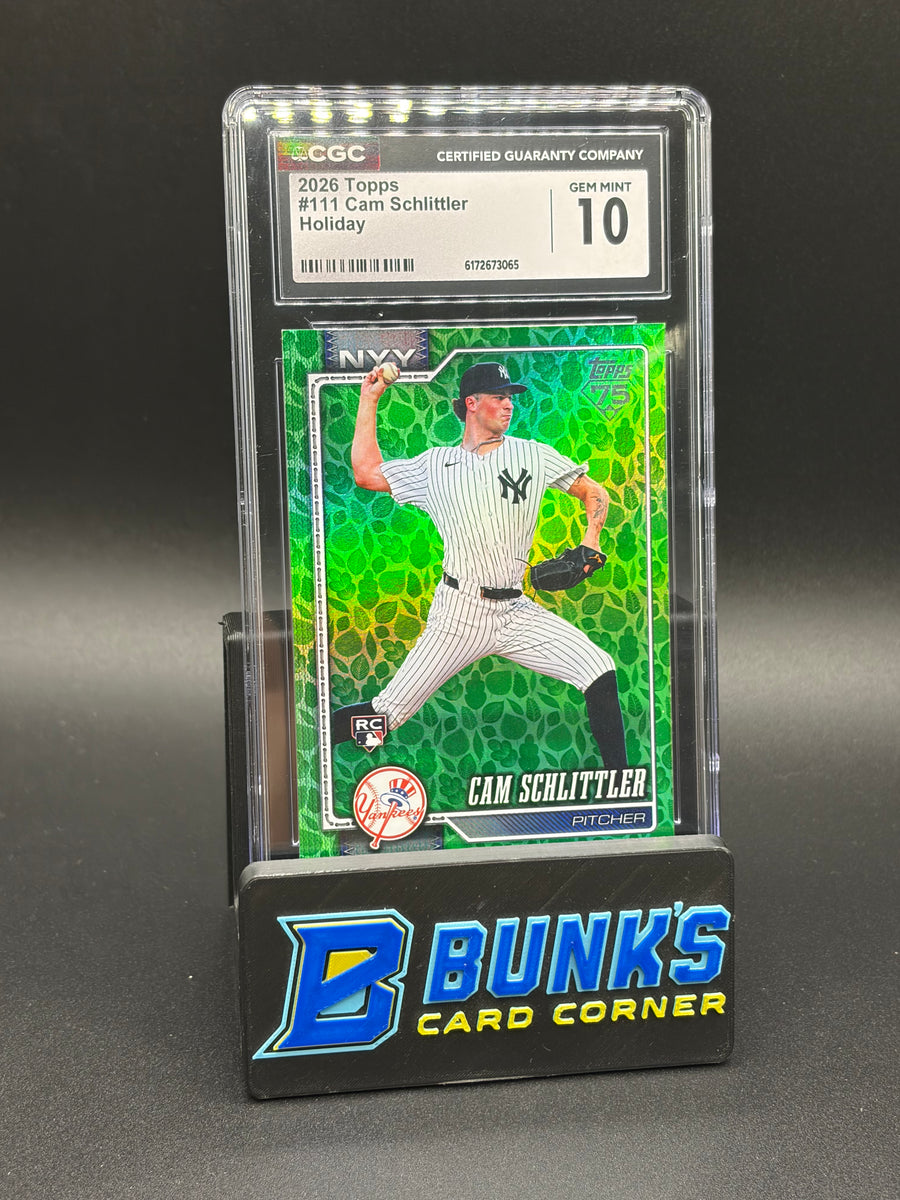 2026 Cam Schlittler Holiday Topps CGC 10 RC